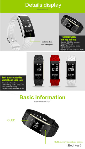 port bluetooth Smart Band wrist Bracelet Wristband