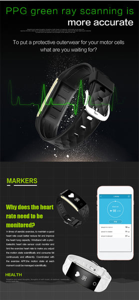 port bluetooth Smart Band wrist Bracelet Wristband