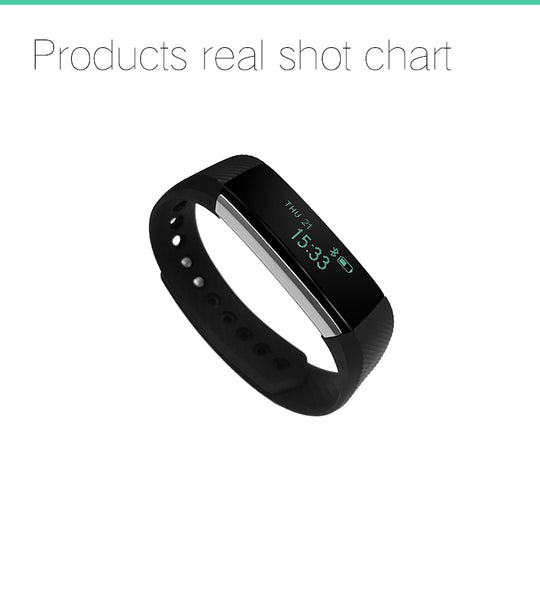 Bluetooth Sport Smart Wristband support Pedometer Sedentary Remote