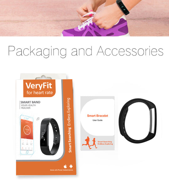 Bluetooth Sport Smart Wristband support Pedometer Sedentary Remote