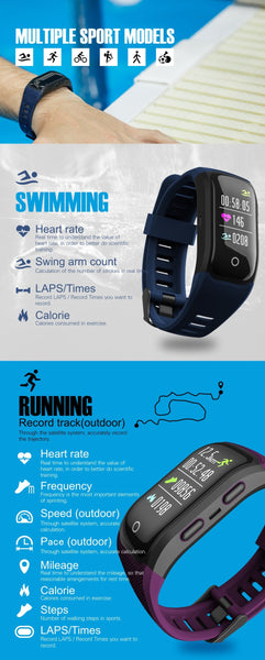 Waterproof GPS Heart Rate Monitor sport wristband bracelet