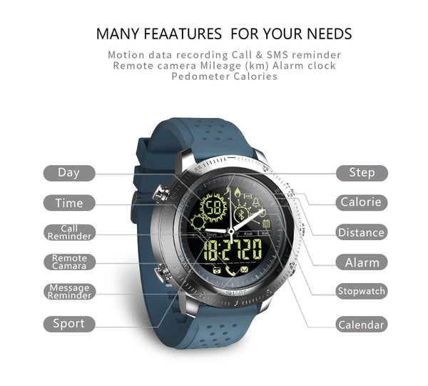 Sport Activity Tracker Calories Pedometer Smartwatch Stopwatch