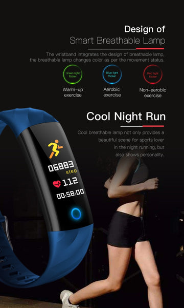 Bluetooth Heart Rate Fitness Smart Bracelet