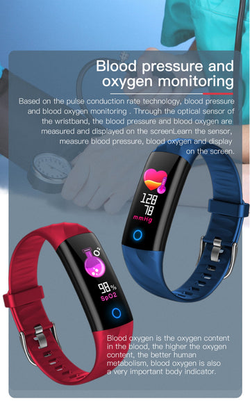 Bluetooth Heart Rate Fitness Smart Bracelet