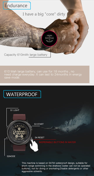 EX26 Sport tracker Stopwatch Smart Watch