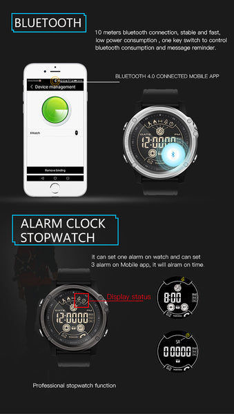 EX26 Sport tracker Stopwatch Smart Watch