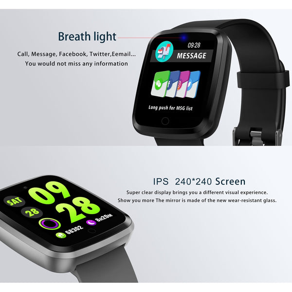 Sport Heart Rate Fitness Tracker Smart Watch