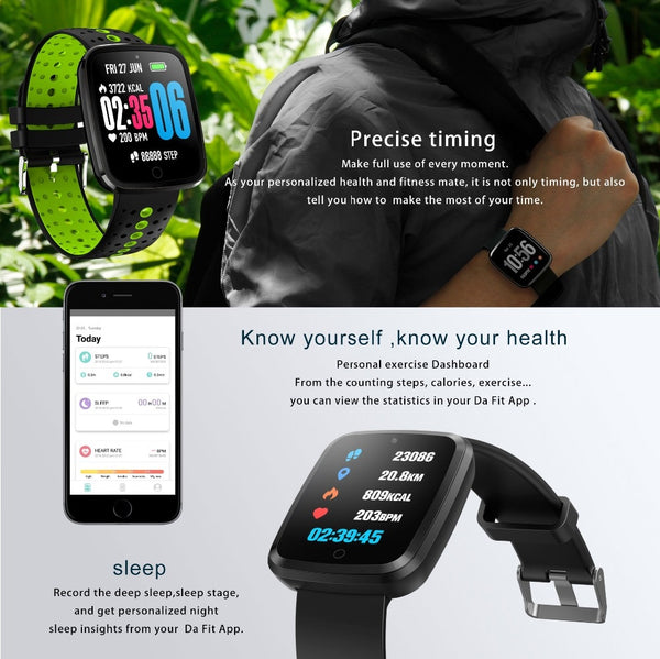 Sport Heart Rate Fitness Tracker Smart Watch