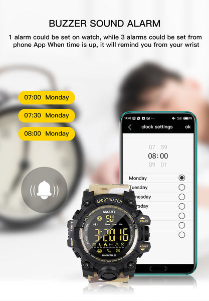 Waterproof smartwatch Remote Control Fitness Watch