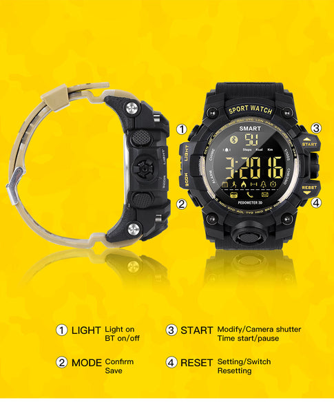 Waterproof smartwatch Remote Control Fitness Watch