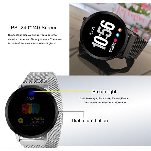 Bluetooth Smart watch  Activity Fitness tracker Heart rate Monitor