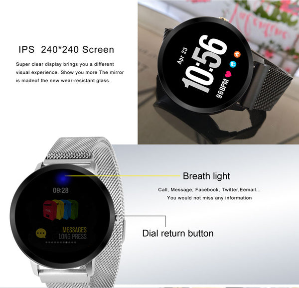 Bluetooth Smart watch  Activity Fitness tracker Heart rate Monitor