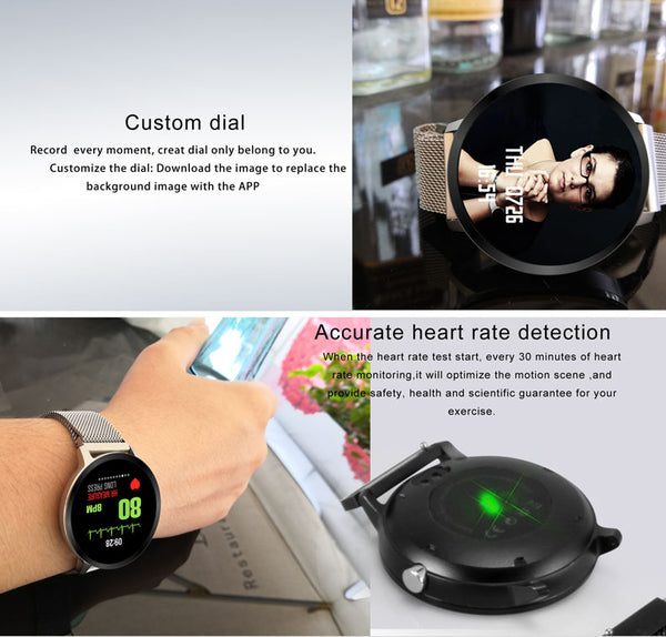 Bluetooth Smart watch  Activity Fitness tracker Heart rate Monitor