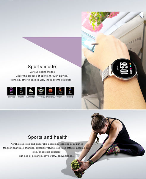 Bluetooth Smart watch  Activity Fitness tracker Heart rate Monitor