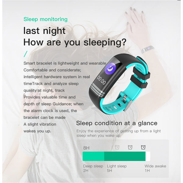 G26S Colors Strap Smart Fitness Bracelet  Heart Rate Monitor Smart Band