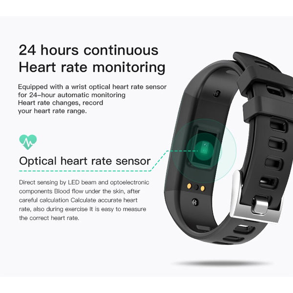 G26S Colors Strap Smart Fitness Bracelet  Heart Rate Monitor Smart Band