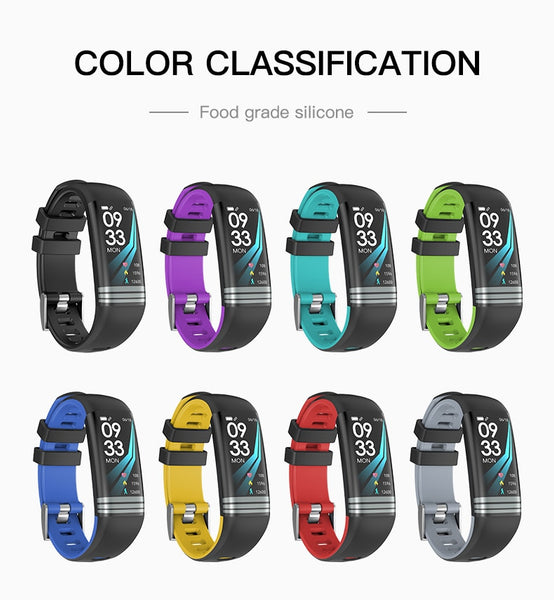 G26S Colors Strap Smart Fitness Bracelet  Heart Rate Monitor Smart Band