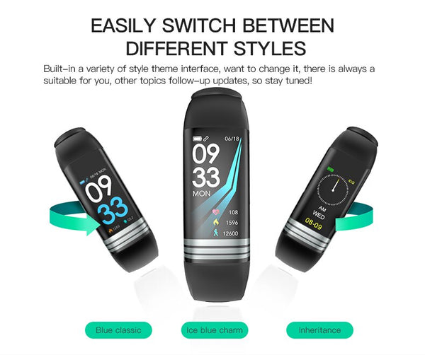 G26S Colors Strap Smart Fitness Bracelet  Heart Rate Monitor Smart Band