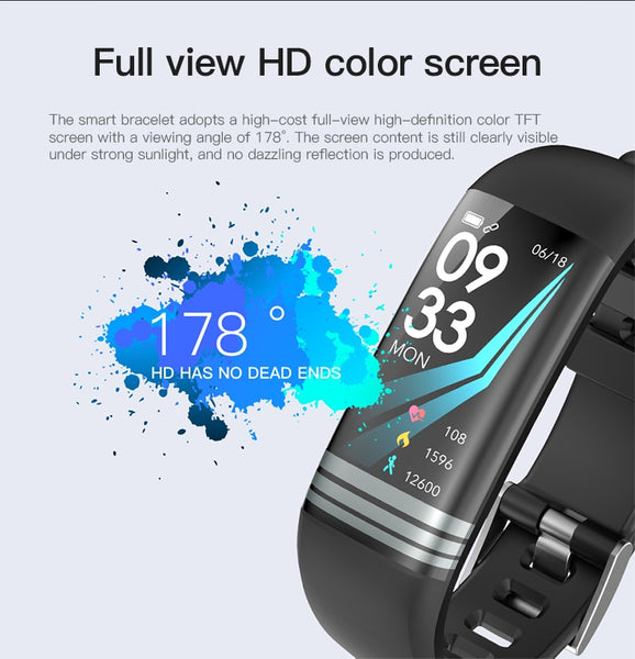 G26S Colors Strap Smart Fitness Bracelet  Heart Rate Monitor Smart Band