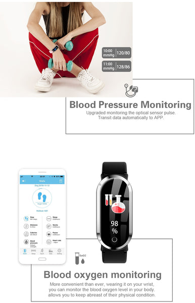 Fitness tracker heart rate monitor Fitness bracelet