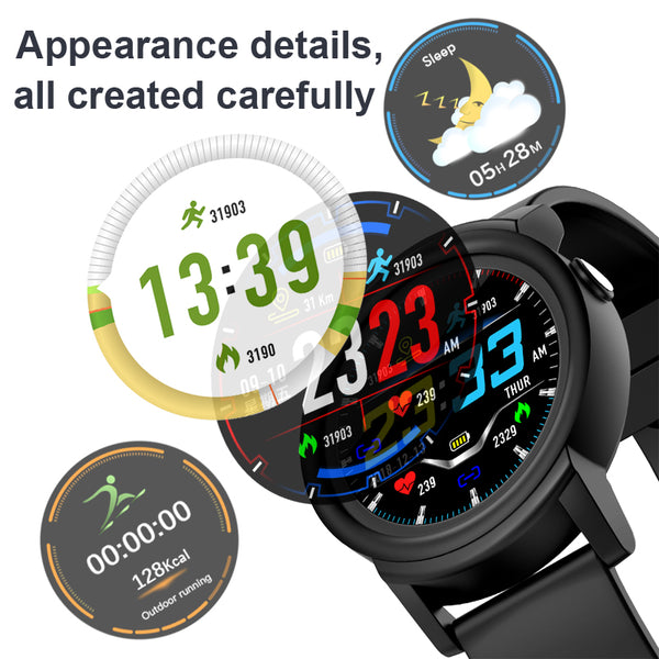 1.3' Full HD IPS Circular Screen band heart rate Monitor Smart Watch