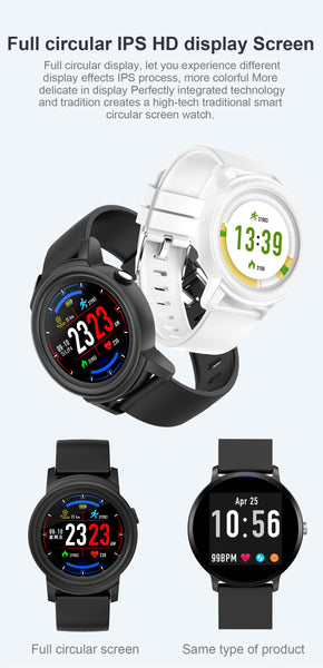 1.3' Full HD IPS Circular Screen band heart rate Monitor Smart Watch