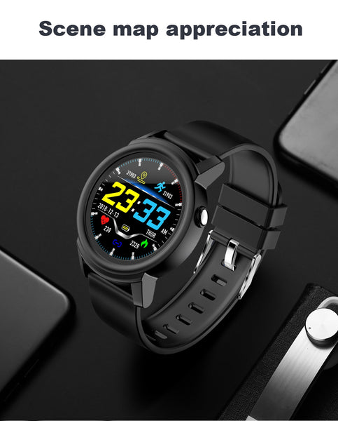 1.3' Full HD IPS Circular Screen band heart rate Monitor Smart Watch