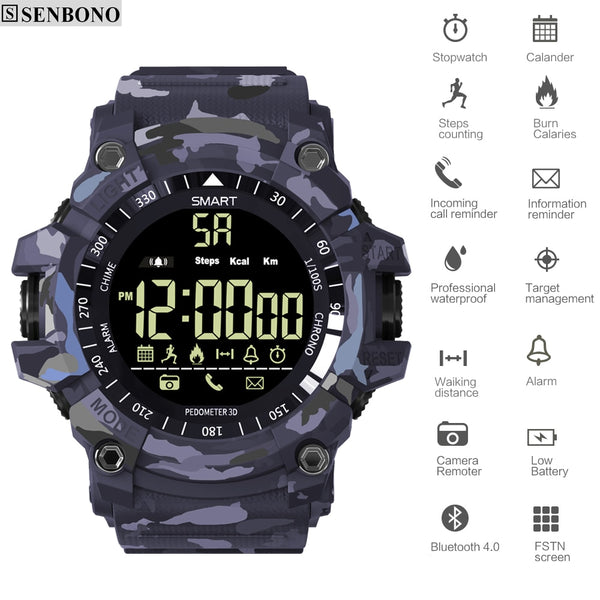 Bluetooth Smart watch Sport Pedometer waterproof