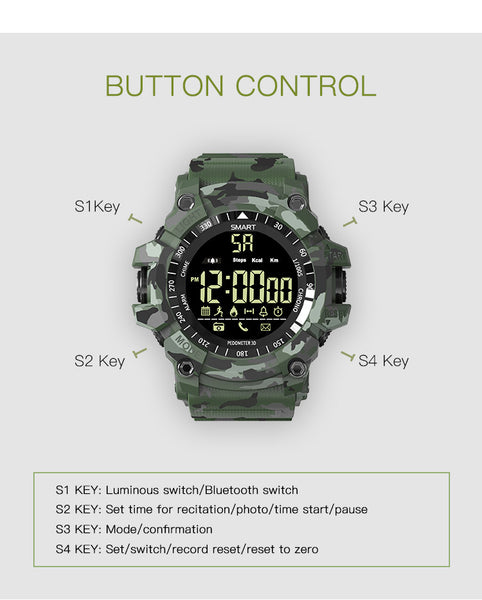 Bluetooth Smart watch Sport Pedometer waterproof