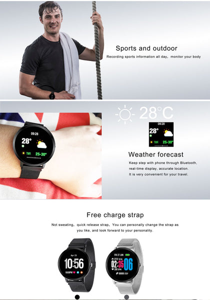 Bluetooth V11 Sport Pedometer Smart Watch