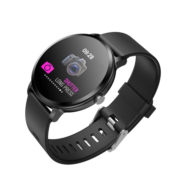 Waterproof Clock Tempered glass Activity Fitness tracker Heart rate smartwatch