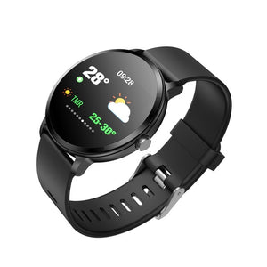 Waterproof Clock Tempered glass Activity Fitness tracker Heart rate smartwatch