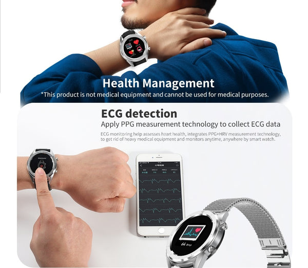 Blood Pressure Monitor Smart Watch Heart Rate Pedometer