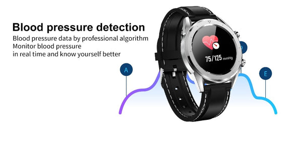 Blood Pressure Monitor Smart Watch Heart Rate Pedometer