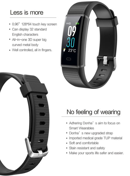 Sport tracking heart rate Multi-sport mode SMS reminder bracelet