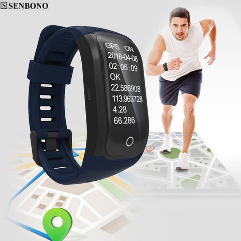 Color Screen  IP68 Waterproof Bluetooth GPS Wristband