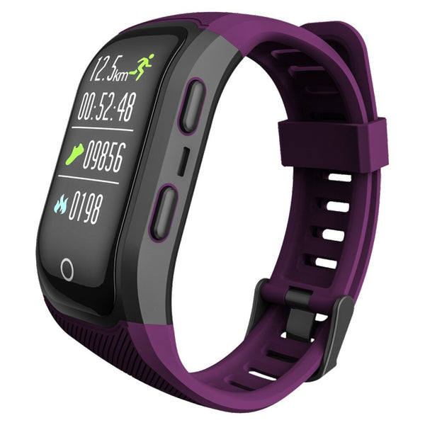 Color Screen  IP68 Waterproof Bluetooth GPS Wristband