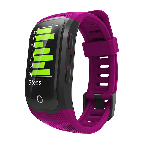 Color Screen  IP68 Waterproof Bluetooth GPS Wristband