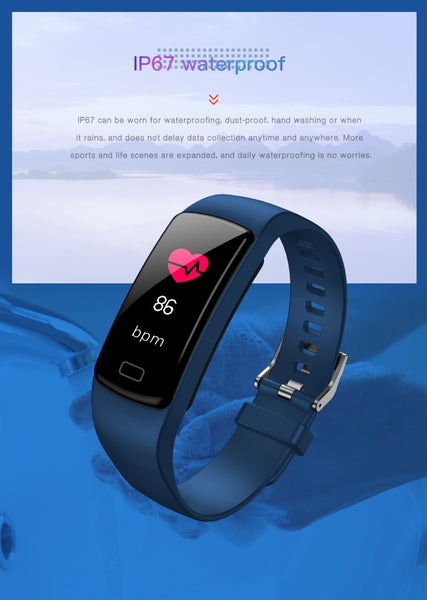 Smart  Activity Tracker Fitness Band Heart Bracelet Blood Pressure Monitor